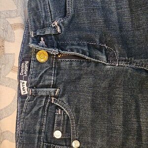 Levi's Dark Blue Denim Leggings with Sparkle Accents